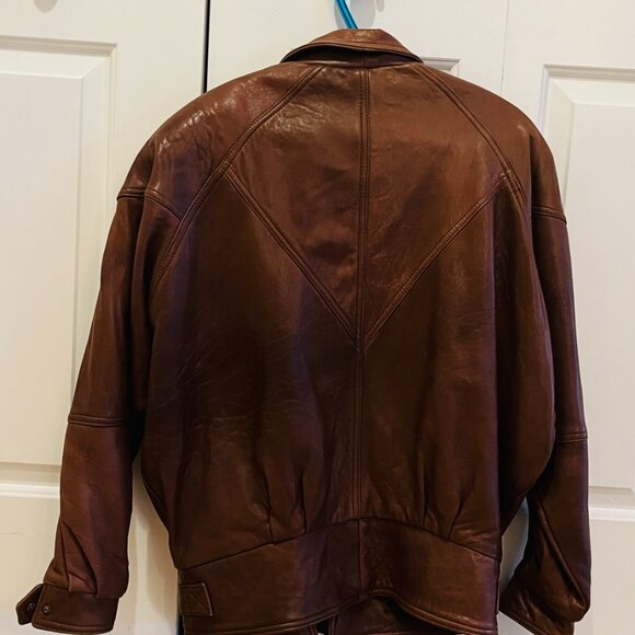 Brown Leather Jacket - Picture 3 of 8